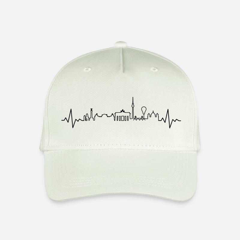 Skyline - Berlin - Kinder Bio Basecap - Helles Mintgrün