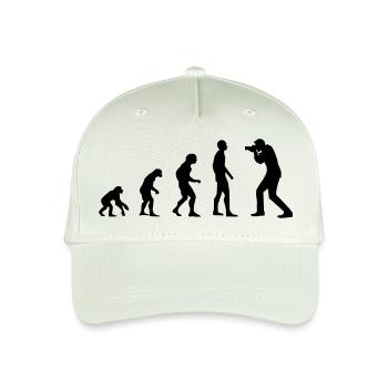 Evolution photographer - Organic Kids’ Baseball Cap - light mint green - Front