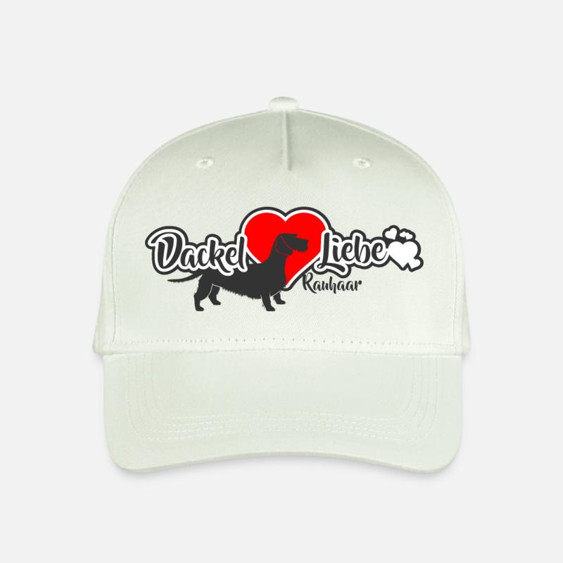 DackelLiebe Rauhaar Dackel - Kinder Bio Basecap - Helles Mintgrün