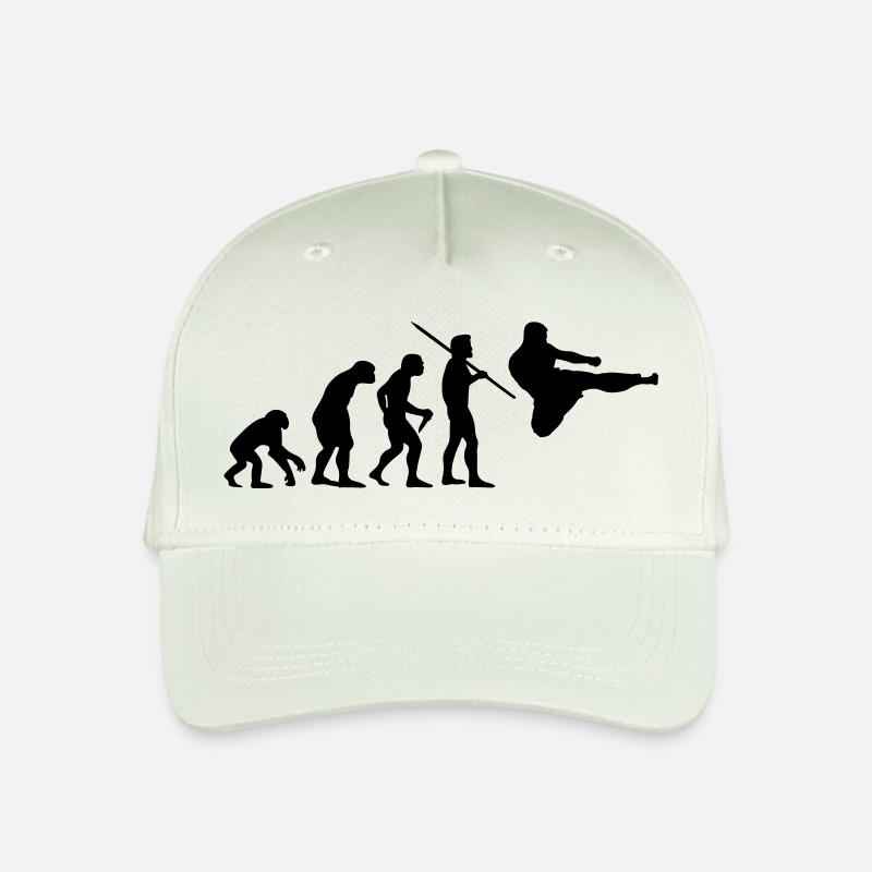 Evolution des Menschen - Kampfsport - Kinder Bio Basecap - Helles Mintgrün
