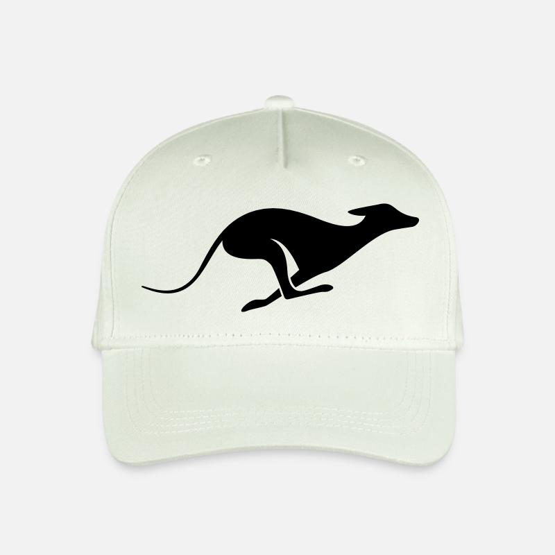 Windhund Silhouette – Sighthound, Greyhound Design - Kinder Bio Basecap - Helles Mintgrün