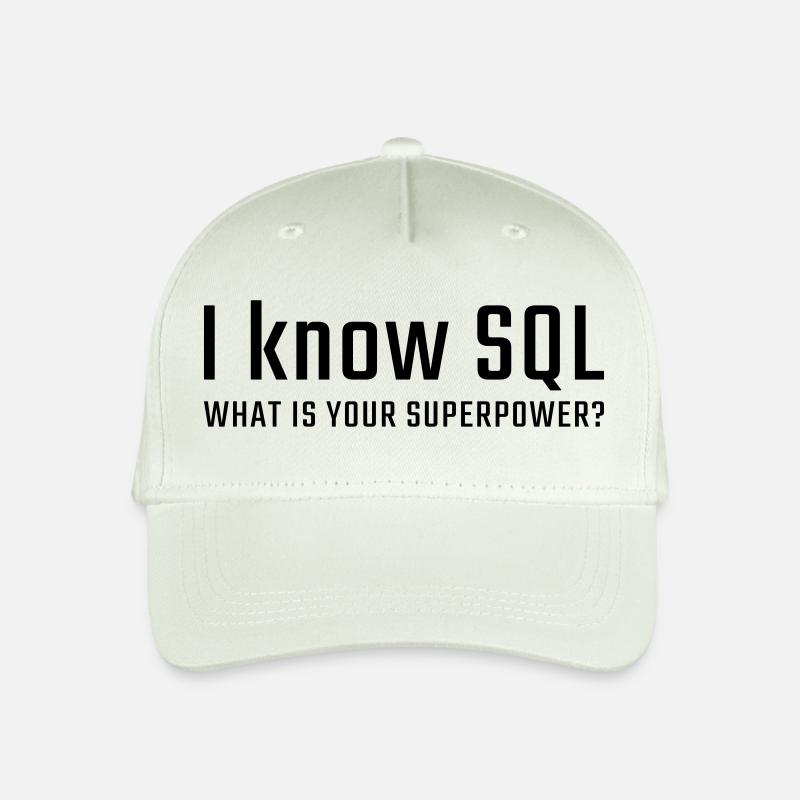 Ich kenne SQL - Kinder Bio Basecap - Helles Mintgrün