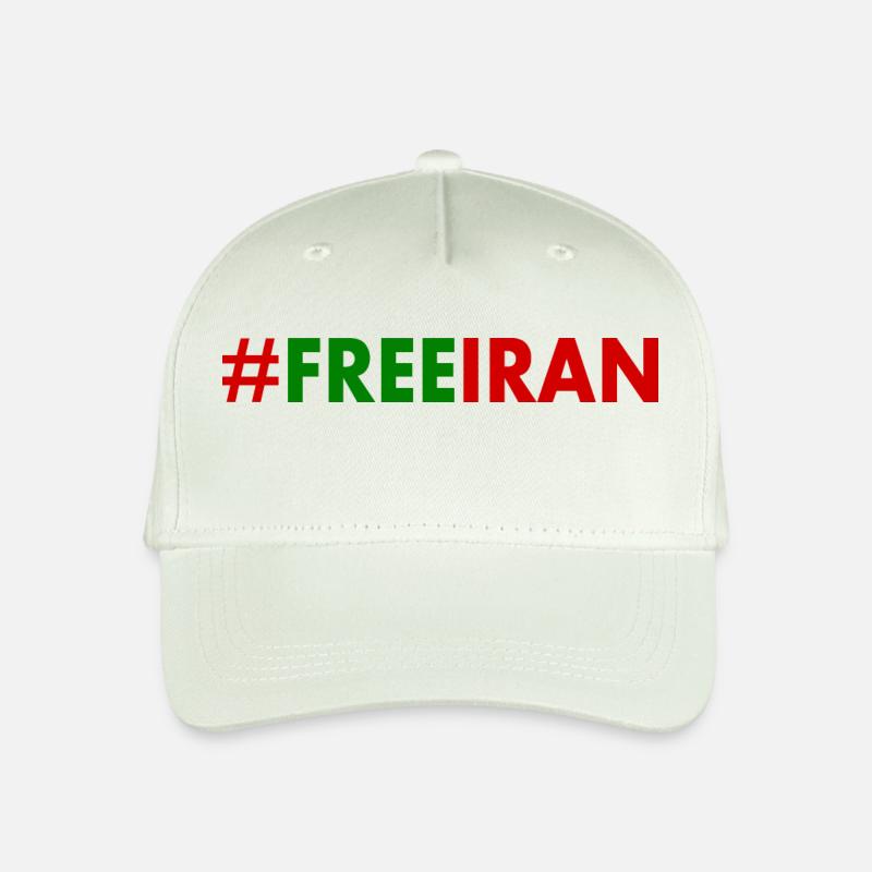 Free iran - Kinder Bio Basecap - Helles Mintgrün