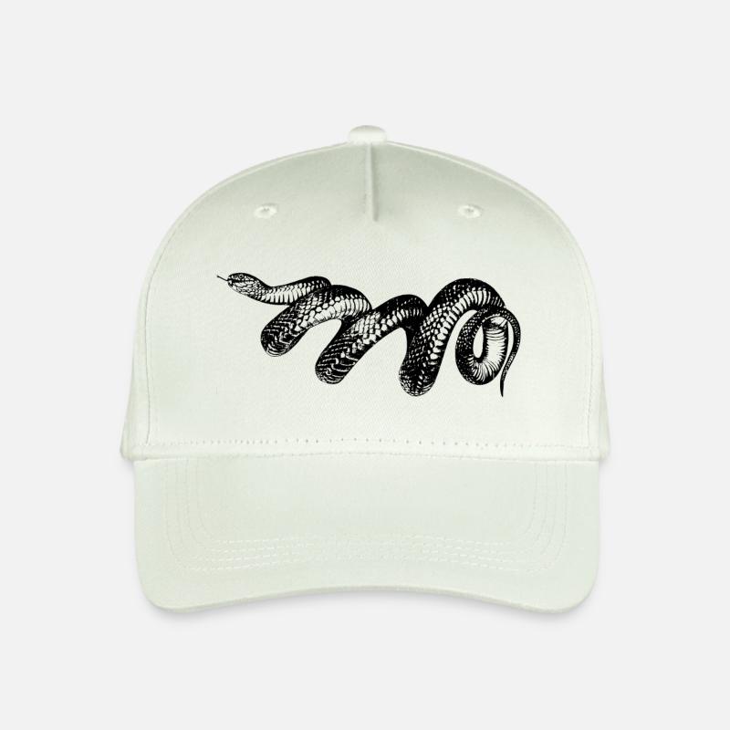 schlange - Kinder Bio Basecap - Helles Mintgrün
