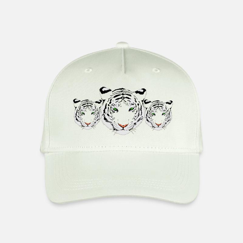 white Tieger - Organic Kids’ Baseball Cap - light mint green