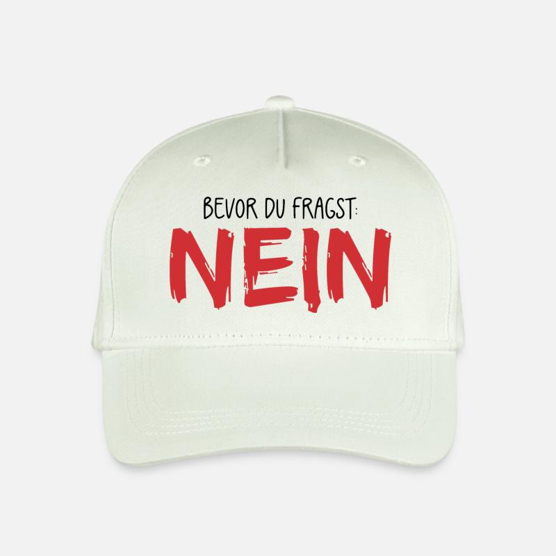 Bevor du fragst Nein - Kinder Bio Basecap - Helles Mintgrün