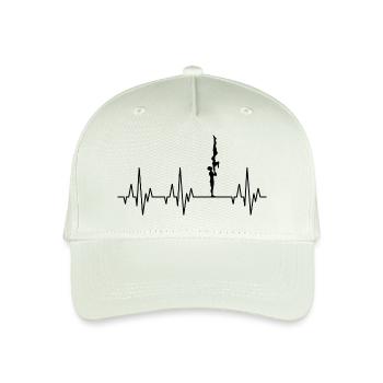 Heartbeat ECG Gymnastics Gymnastics Acrobatics Sports - Organic Kids’ Baseball Cap - light mint green - Front