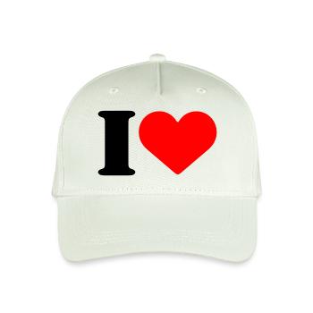 I LOVE - Kinder Bio Basecap - Helles Mintgrün - Vorne