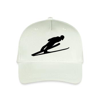 Ski long jump Skiflug Ski jumping Skiweitflug - Organic Kids’ Baseball Cap - light mint green - Front