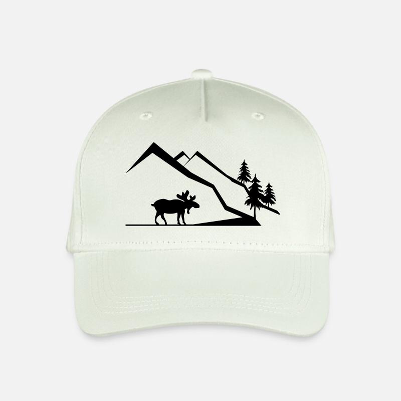 Berge - Kinder Bio Basecap - Helles Mintgrün