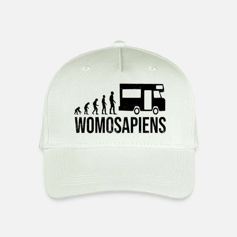 Womosapiens Wohnmobil Evolution - Kinder Bio Basecap - Helles Mintgrün