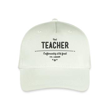 Bester Lehrer - Handwerkskunst vom Feinsten - Kinder Bio Basecap - Helles Mintgrün - Vorne