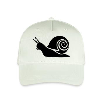 Schnecke - Kinder Bio Basecap - Helles Mintgrün - Vorne