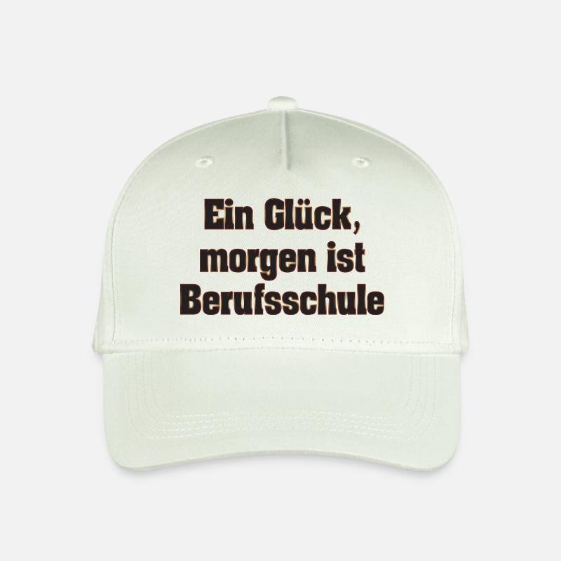 Ein Glück, morgen ist Berufsschule - Kinder Bio Basecap - Helles Mintgrün