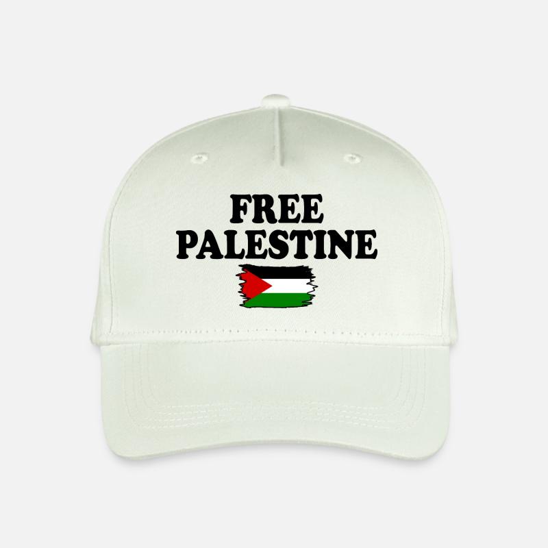 Free palestine - Kinder Bio Basecap - Helles Mintgrün