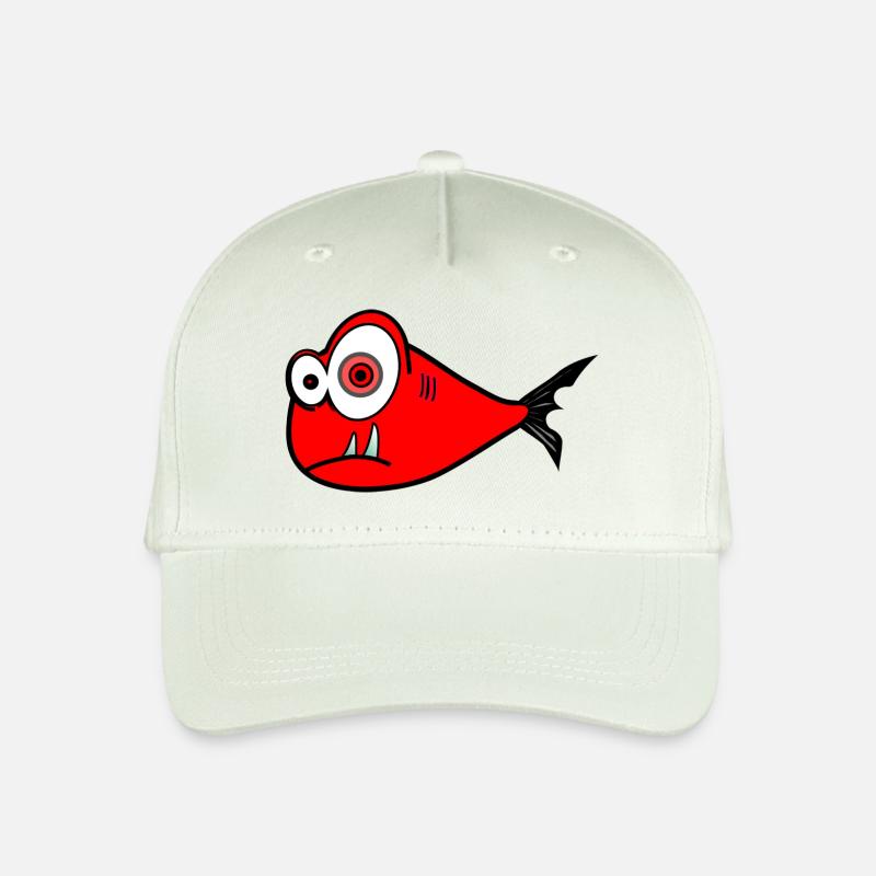 Fisch - Kinder Bio Basecap - Helles Mintgrün