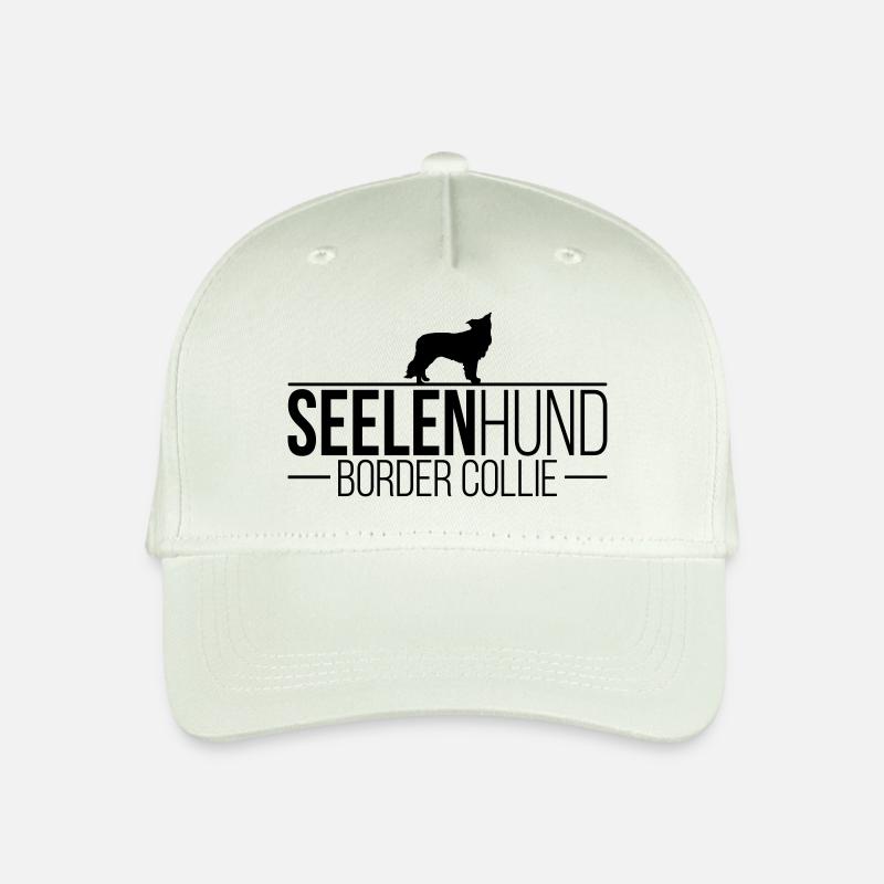 BORDER COLLIE Seelenhund - Kinder Bio Basecap - Helles Mintgrün