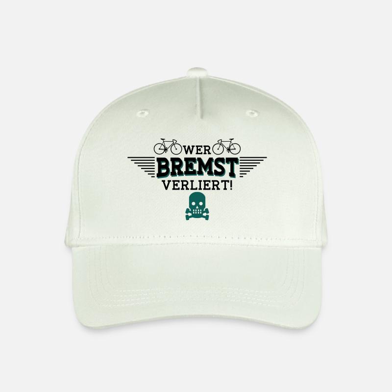Wer bremst verliert - Kinder Bio Basecap - Helles Mintgrün