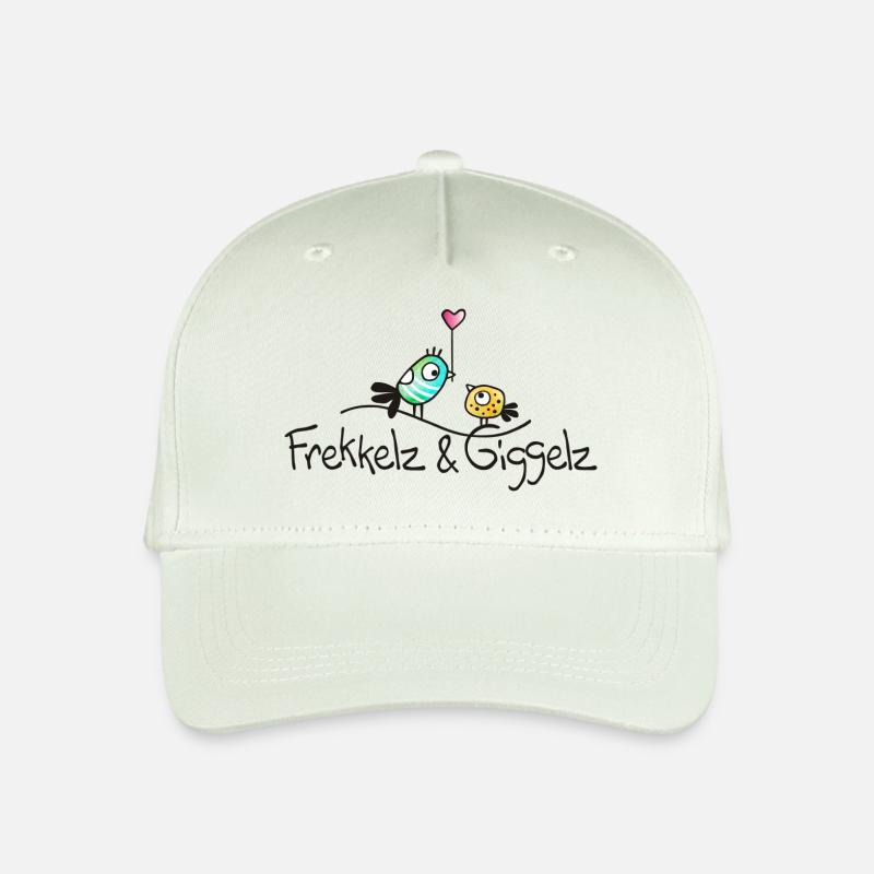 Herzgruß von Frekkelz & Giggelz - Kinder Bio Basecap - Helles Mintgrün