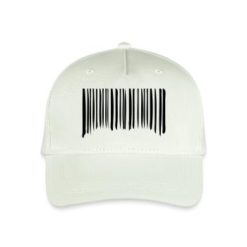 Barcode Strokes Lines Scribbled Barcode Scan - Casquette de baseball bio Enfant - vert menthe clair - Devant