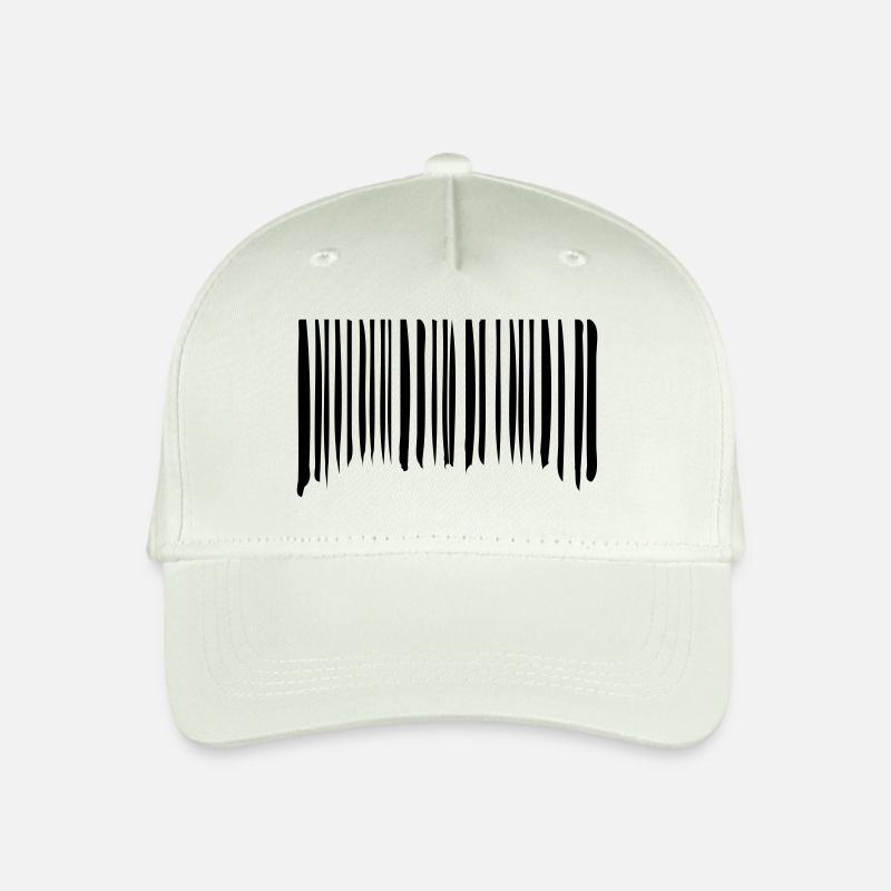 Barcode Striche Linien Gekritzelt Strichcode Scan - Kinder Bio Basecap - Helles Mintgrün