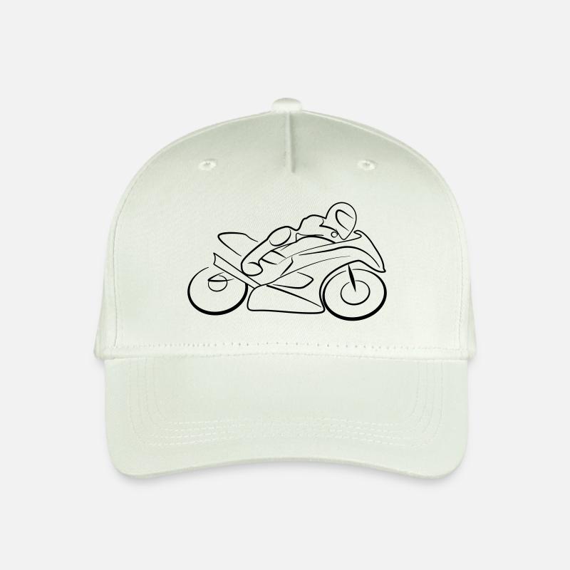 Motorrad Speed - Kinder Bio Basecap - Helles Mintgrün