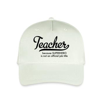 Enseignant - Casquette de baseball bio Enfant - vert menthe clair - Devant