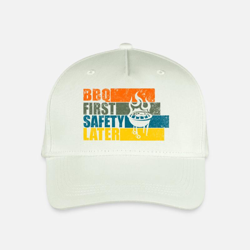 BBQ D’ABORD SÉCURITÉ PLUS TARD - Casquette de baseball bio Enfant - vert menthe clair