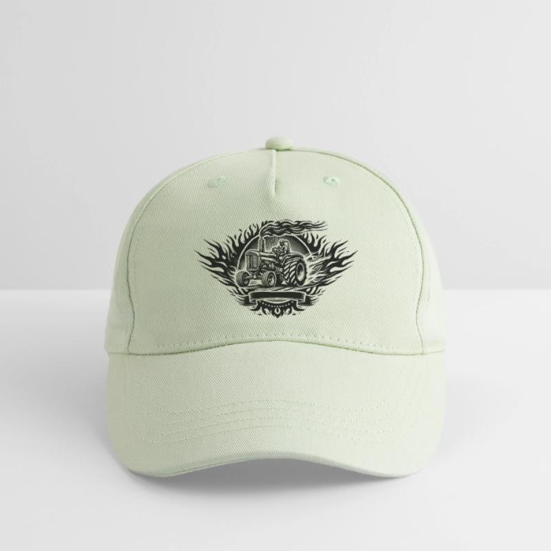 Tractor Pulling Logo Organic Kids’ Baseball Cap