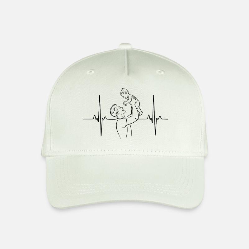 Vater und Tochter - Kinder Bio Basecap - Helles Mintgrün
