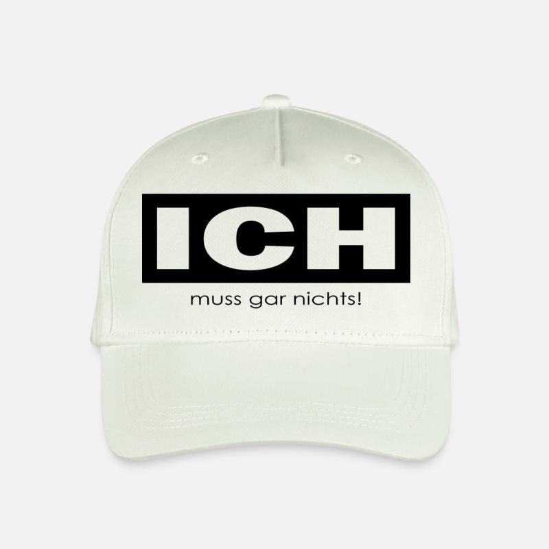 Ich muss gar nichts - Kinder Bio Basecap - Helles Mintgrün