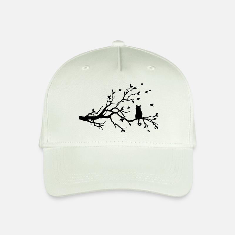 cat - Organic Kids’ Baseball Cap - light mint green