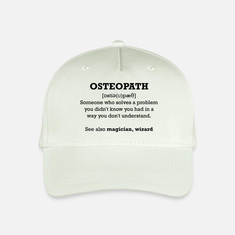 Osteopath - wizard - Kinder Bio Basecap - Helles Mintgrün