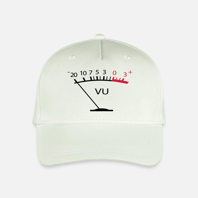 VU Meter Tontechnik Sound Produzent Lautstärke - Kinder Bio Basecap - Helles Mintgrün