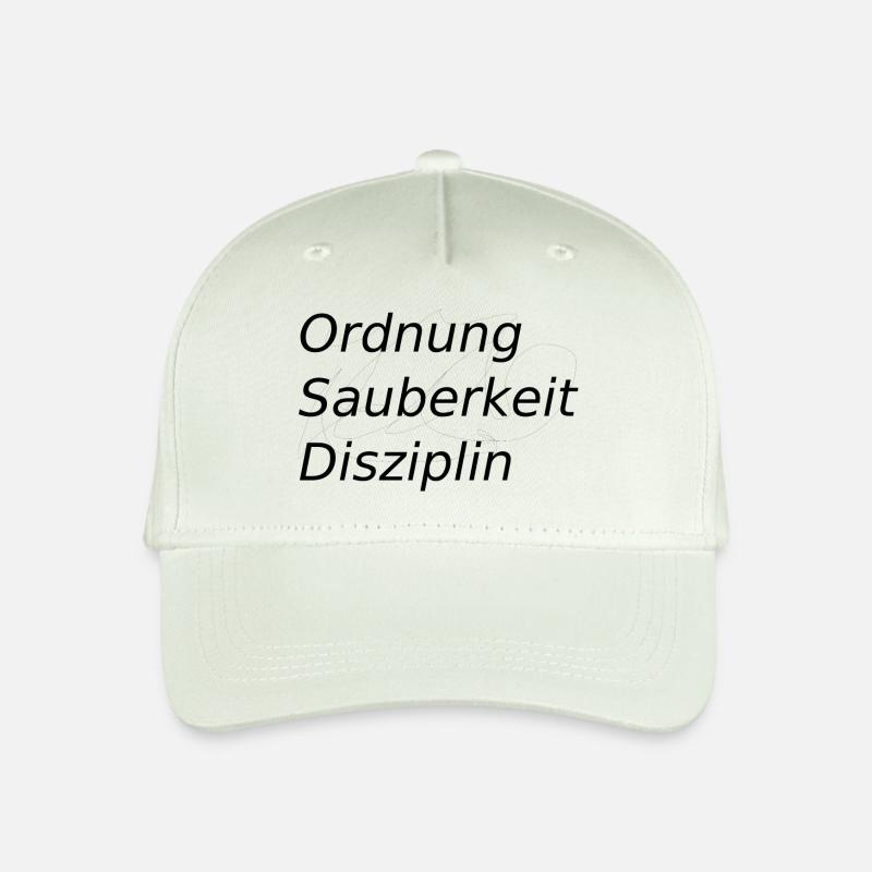 Ordnung,sauberkeit,disziplin - Kinder Bio Basecap - Helles Mintgrün
