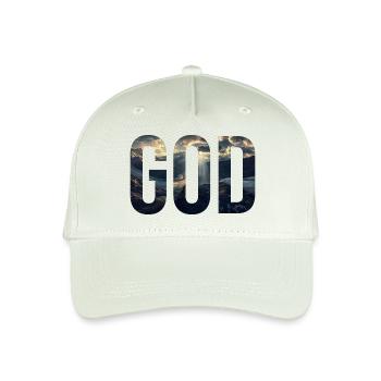 God - Organic Kids’ Baseball Cap - light mint green - Front