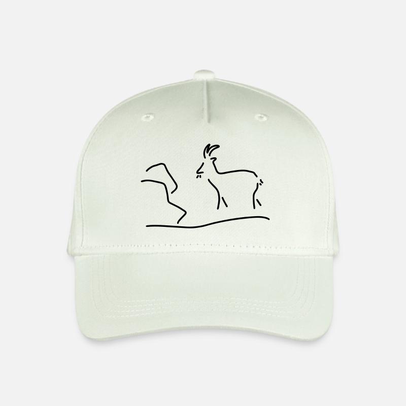 ziege oder steinbock - Kinder Bio Basecap - Helles Mintgrün