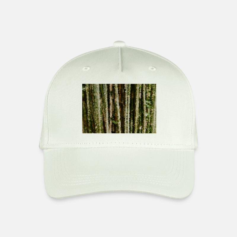 Birkenwald Pixelstreifen - Kinder Bio Basecap - Helles Mintgrün