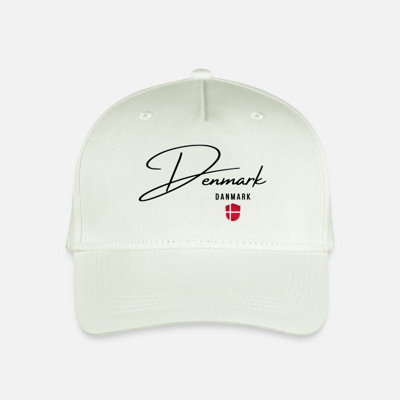 Flagge von Dänemark, dänischer Stolz - Kinder Bio Basecap - Helles Mintgrün