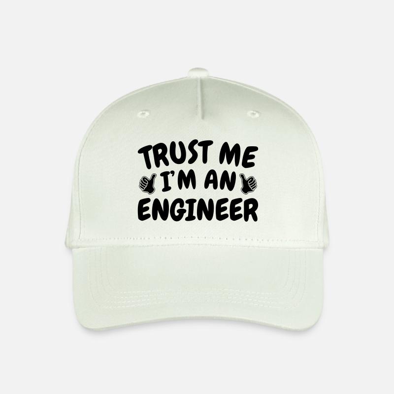 Trust Me I'm an Engineer - Kinder Bio Basecap - Helles Mintgrün