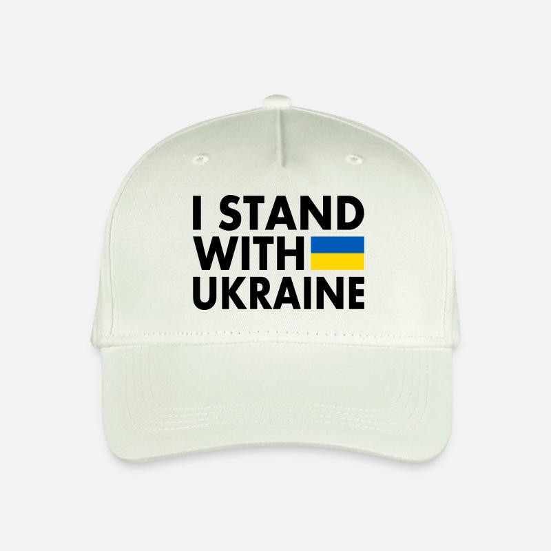 I stand with ukraine - Kinder Bio Basecap - Helles Mintgrün