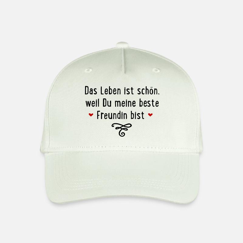 Beste Freundin - Kinder Bio Basecap - Helles Mintgrün