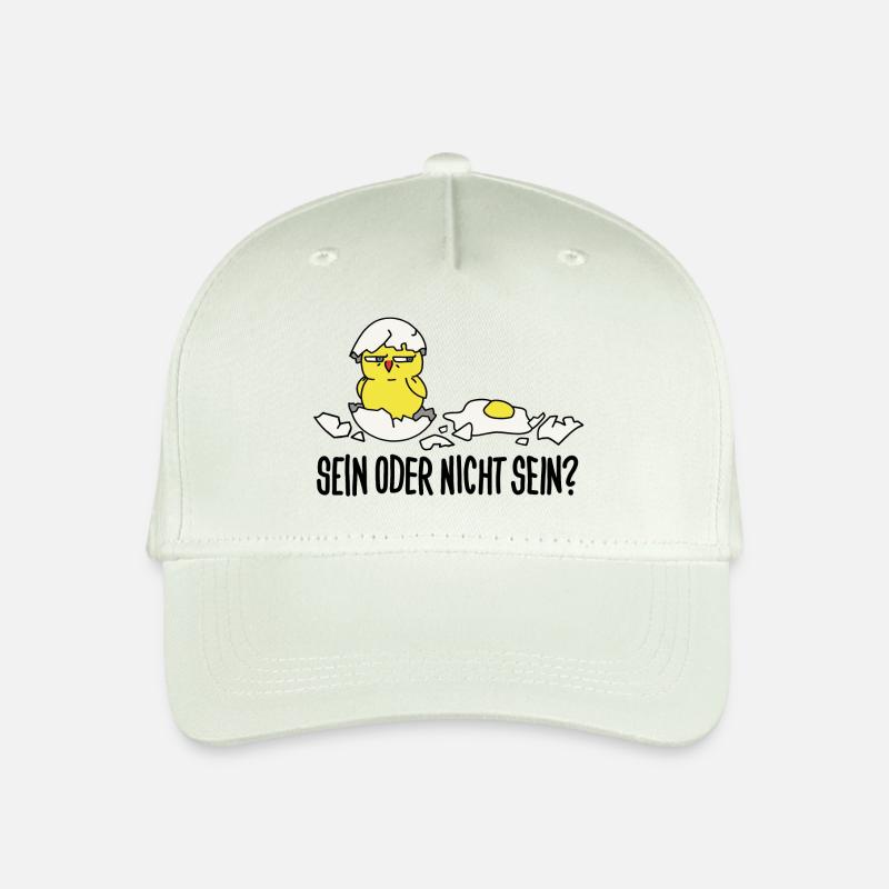 sein oder nicht sein - Kinder Bio Basecap - Helles Mintgrün
