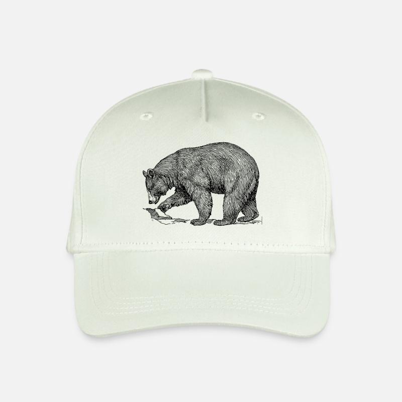 Bär - Kinder Bio Basecap - Helles Mintgrün