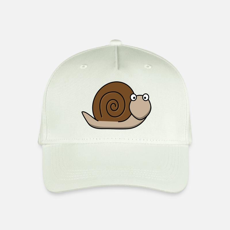 Freundliche Schnecke - Kinder Bio Basecap - Helles Mintgrün