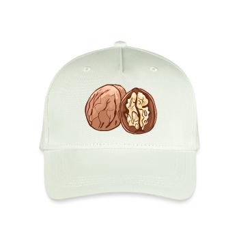Echte Walnuss Nüsse Nuß Walnuß Walnüsse - Kinder Bio Basecap - Helles Mintgrün - Vorne