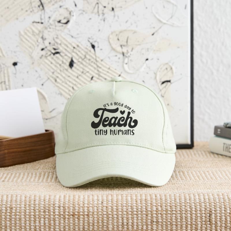 It's a Good Day to Teach Tiny Humans Organic Kids’ Baseball Cap