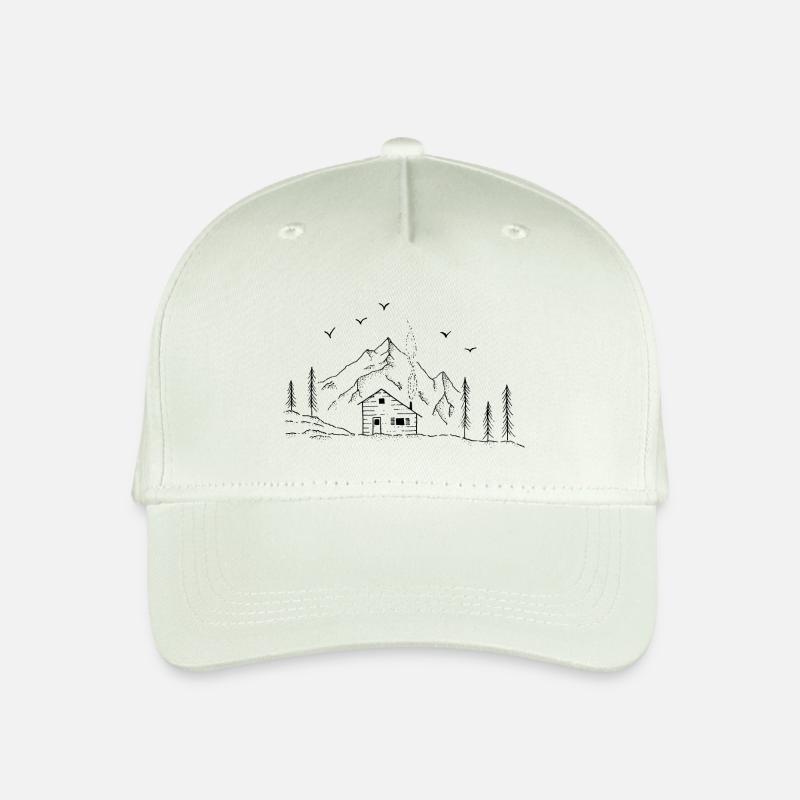 Berghütte - Kinder Bio Basecap - Helles Mintgrün