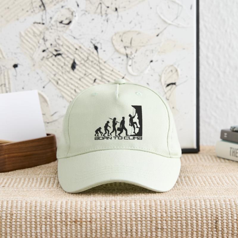 born to climb evolution evolution born steep Organic Kids’ Baseball Cap