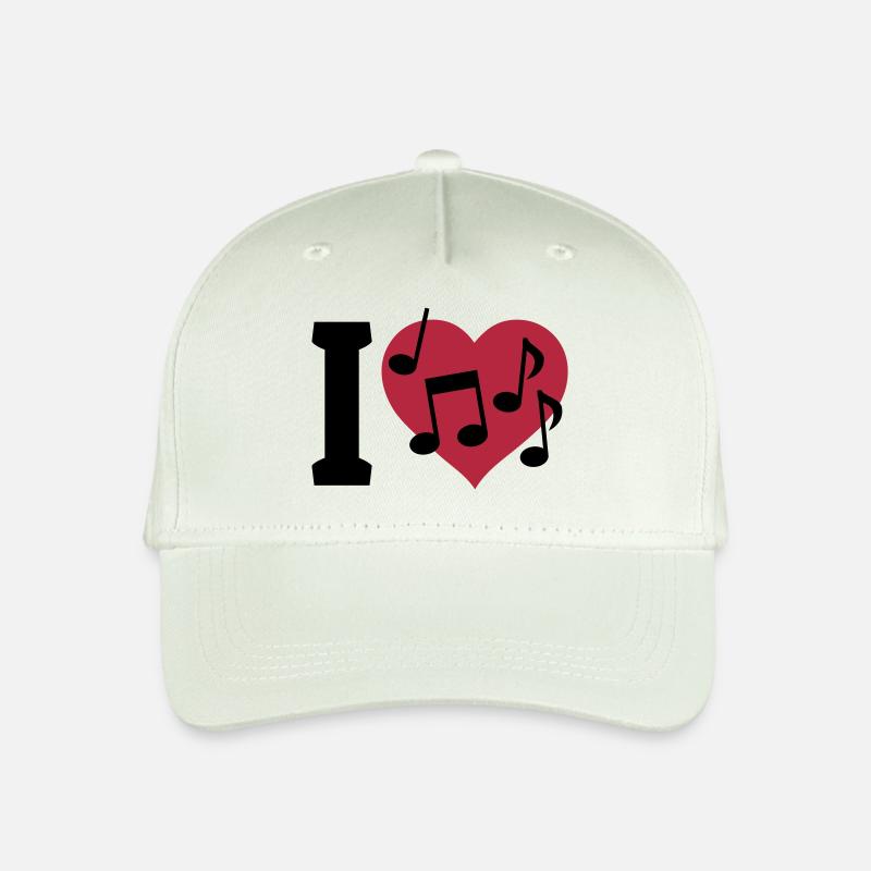 I love Music - Kinder Bio Basecap - Helles Mintgrün